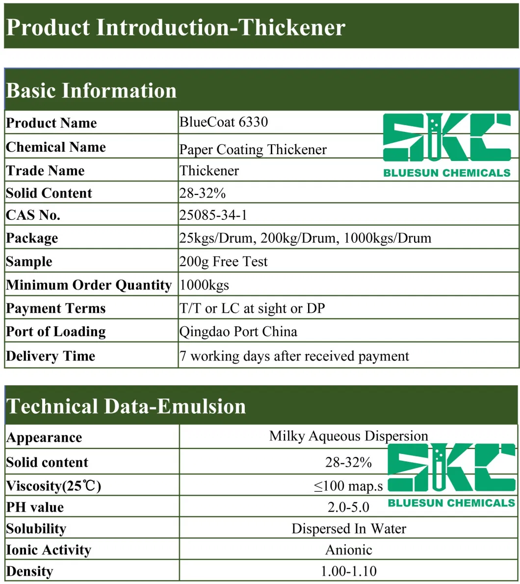 Anionic Surface Sizing Agent 2-Propenoic Acid, Polymer with Ethenylbenzene