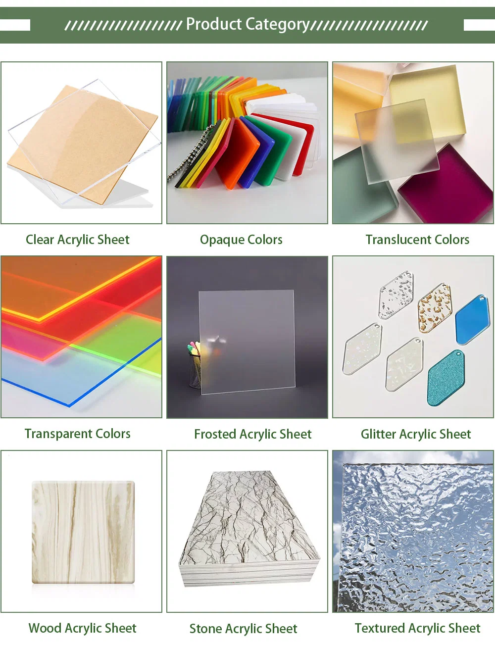 Color Customizable Interior Plexiglass Translucent Acrylic Sheet