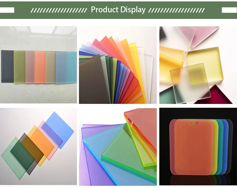 Fluorescent Interior Wall Panels of 10mm Thick Red Matt Colored Color Cast Translucent Board Acrylic Sheet